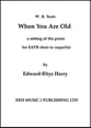 When You Are Old (SATB) SATB choral sheet music cover